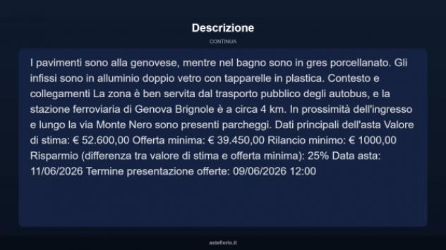 Immobile in asta di 74 m² in vendita a Genova - Foto 10