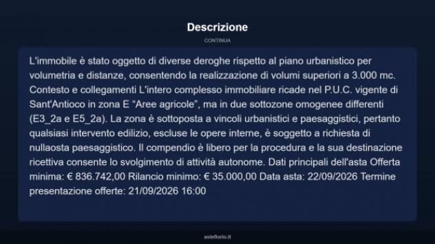 Immobile in asta di 7636 m² in vendita a Sant'Antioco - Foto 8