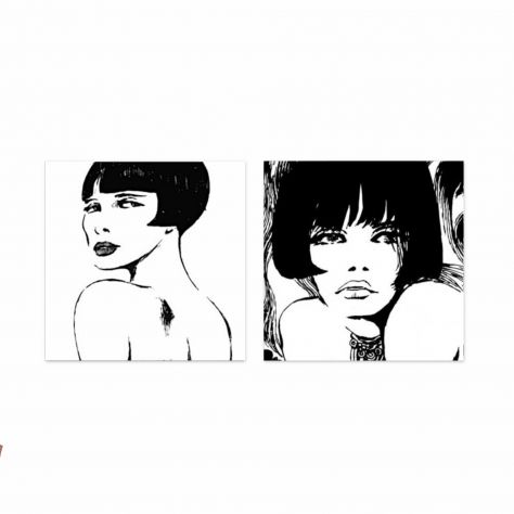Set quadro Valentina Crepax dipinto a mano - Foto 2