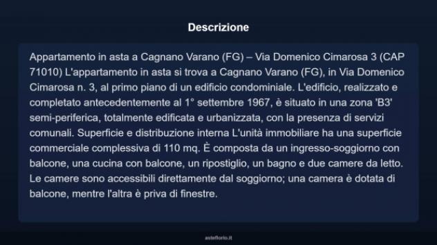 Immobile in asta di 110 m² in vendita a Cagnano Varano - Foto 5