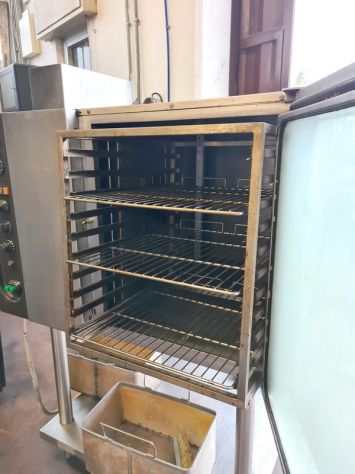 carrello inox da forno per teglie usato - Foto 2