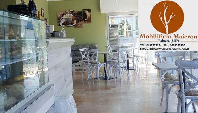 Tavoli Asti Basamenti Ghisa Bianca Piani Ciliegio Bar Pub Ristorante Nuovi - Foto 7
