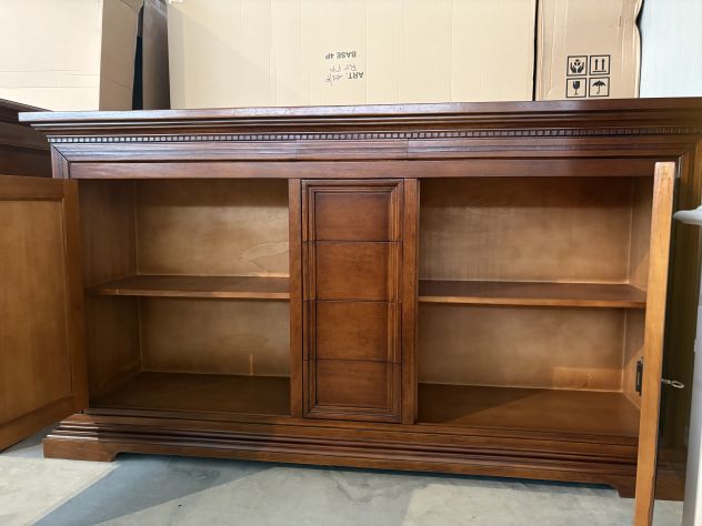 NUOVA CREDENZA MASSELLO 2 ANTE 6 CASSETTI FINITURA BASSANO - Foto 6