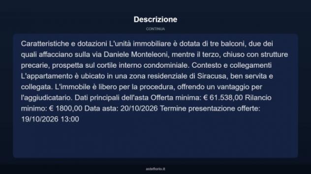 Immobile in asta di 132 m² in vendita a Siracusa - Foto 5