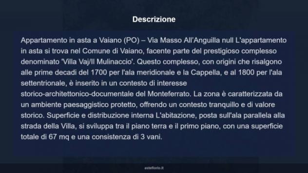 Immobile in asta di 67 m² in vendita a Vaiano - Foto 5