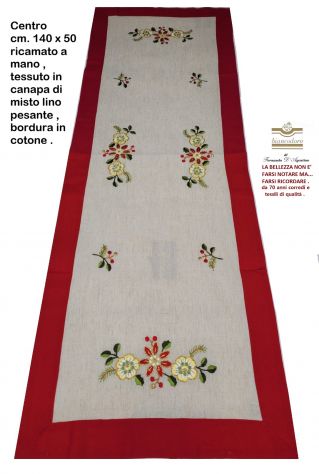 Tovaglie esclusive ricamate di Natale vari modelli e prezzi - Foto 2