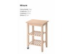 VENDO CARRELLO BEKVAM IKEA NUOVO