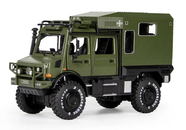 Camper Caravan fuoristrada Green Unimog U4000 Ms 1:28 New XL - Foto 2