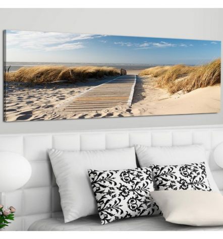 Quadro Da Spiaggia 100x45 ARREDALACASA - Foto 2