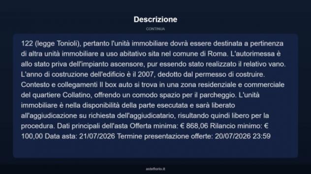 Immobile in asta di 14 m² in vendita a Roma - Foto 5
