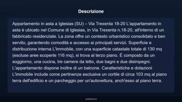 Immobile in asta di 130 m², box auto in vendita a Iglesias - Foto 3