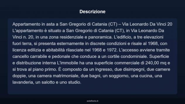 Immobile in asta di 240 m² con più di 5 locali in vendita a San Gregorio di Catania - Foto 3