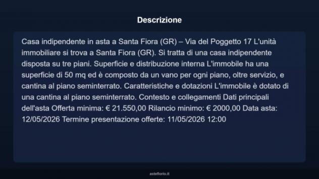 Immobile in asta di 50 m² in vendita a Santa Fiora - Foto 8