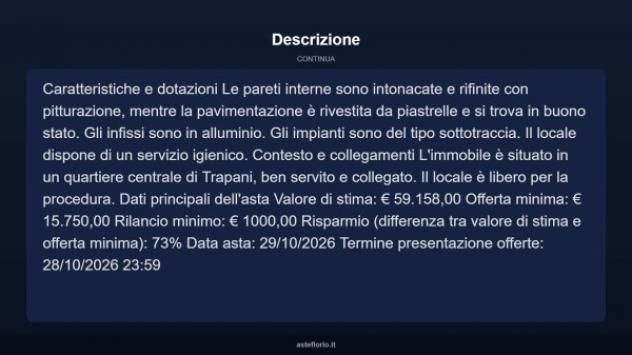 Immobile in asta di 53 m² in vendita a Trapani - Foto 5