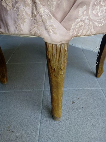 Pouf Sgabello Rotondo Basso in stile vintage - Foto 2