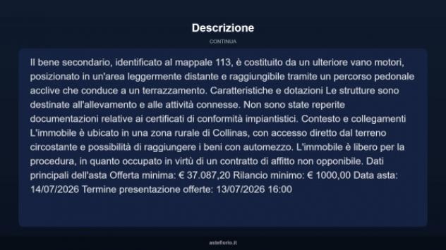 Immobile in asta di 200 m² in vendita a Collinas - Foto 3