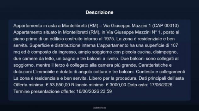 Immobile in asta di 107 m² in vendita a Montelibretti - Foto 3