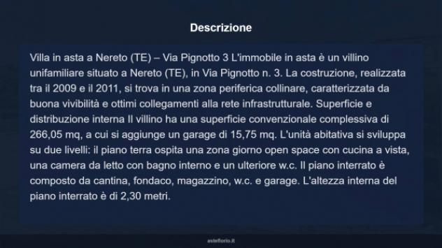 Immobile in asta di 266 m² con più di 5 locali e box auto in vendita a Nereto - Foto 14