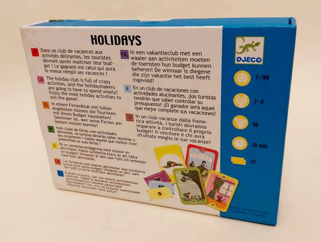 Gioco di carte Holidays Djeco da 7 a 99 anni Giocatori: 2 - 4 nuovo - Foto 3