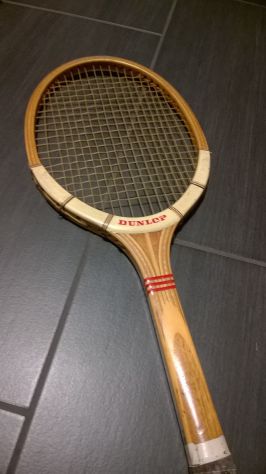 RACCHETTA da TENNIS in legno originale anni '70 - Foto 5