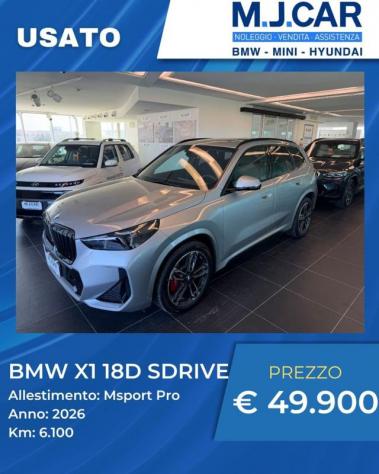 BMW X1 sDrive 18d MSport Pro rif. 24158950