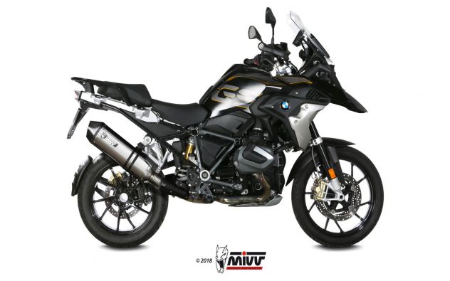 Marmitta per Bmw R 1250 Gs Mivv Speed Edge Akrapovic Slip On Gpr Dual Poppy