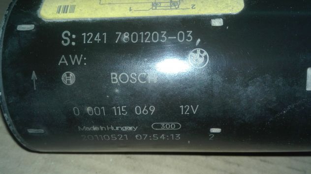 Motorino avviamento Bmw X1 E84 2.0TD del 2012 (0001115069) - Foto 3