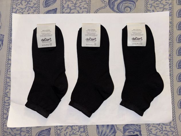 3 PAIA DI CALZE NUOVE CON ETICHETTA,UGUALI,DA DONNA,IN PURO COTONE,MARCA DEBERT - Foto 9
