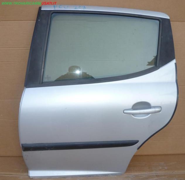 PORTA POST.S. ARGENTO SW  Carrozzeria  Lamierati esterni  Porte  Porta post. sx. PEUGEOT - 207 SW - 01-07-2007 - 01-06-2009