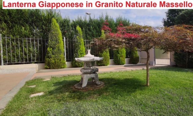 Lanterna-Giapponese Oki Gata Rokkaku Yukimi in pietra granito