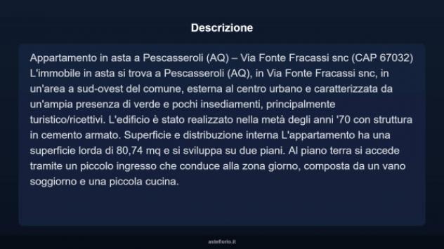 Immobile in asta di 80 m² in vendita a Pescasseroli - Foto 12