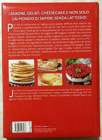 Le migliori ricette senza lattosio di Jan Main Ed: Newton Compton, 2016 nuovo - Foto 2