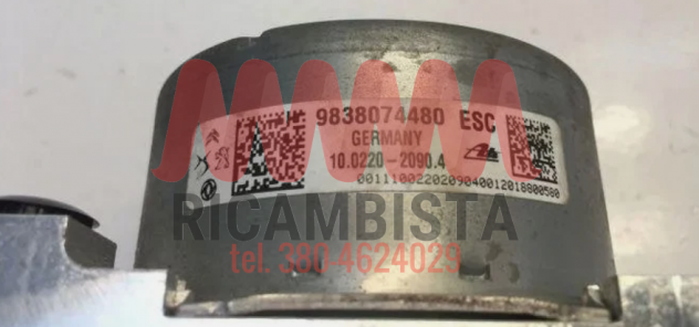 9838074480 Peugeot 2008 anno 2020 gruppo pompa ABS