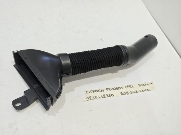 TUBO ASPIRAZIONE FILTRO ARIA PEUGEOT 208 Serie 9833418380 Turbo Benzina 1.2 (19)