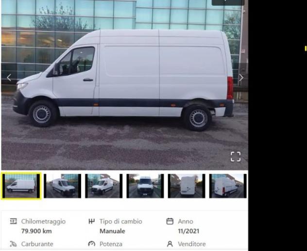MERCEDES-BENZ Sprinter F32/30 211 CDI FWD TN Furgone rif. 23803106