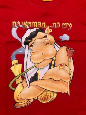 T-shirt o maglia Egiziana rossa con stampa taglia M nuova - Foto 2