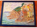 Quadro pittore G. Maragliano: "Riomaggiore - Cinque Terre"