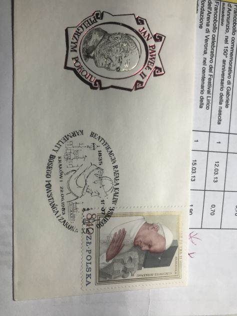 16 buste polacche dedicate al viaggio apostolico del S.S. Giovanni Paolo II - Foto 9