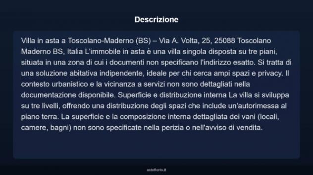 Immobile in asta di 120 m², box auto in vendita a Toscolano-Maderno - Foto 4
