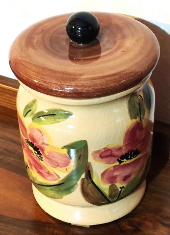 VASO DECORATO CON COPERCHIO. - Foto 2