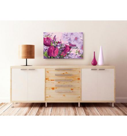 Quadro Fai Da Te 60x40 Cm. Floreal N. 15 Arredalacasa Spedizione Gratis - Foto 2