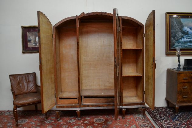 Armadio tre ante stile Art Déco degli anni 50 - Foto 6