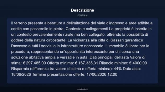 Immobile in asta di 368 m² con più di 5 locali in vendita a Sassari - Foto 12