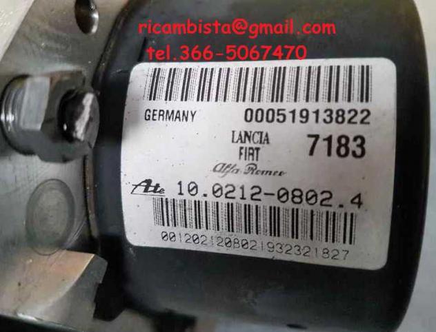 51913822 10021208024 Gruppo ABS Alfa Giulietta anno 2012