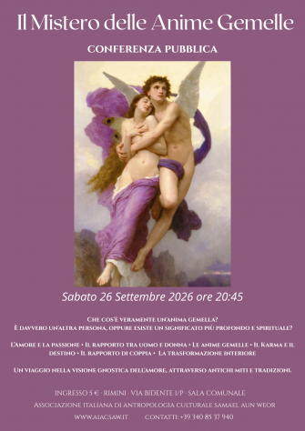 I MISTERI DELLE ANIME GEMELLE - CONFERENZA PUBBLICA