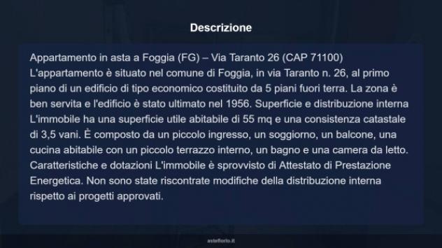 Immobile in asta di 55 m² in vendita a Foggia - Foto 17