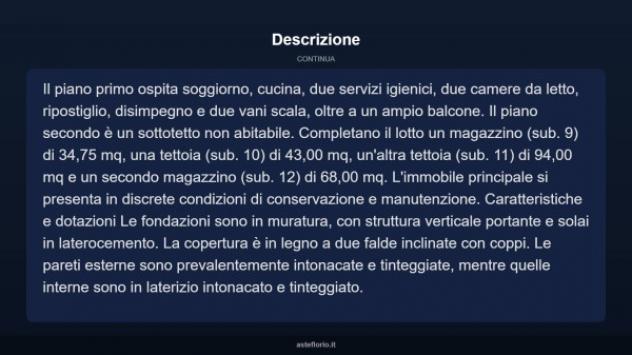 Immobile in asta di 321 m² con più di 5 locali in vendita a Fontanetto Po - Foto 18