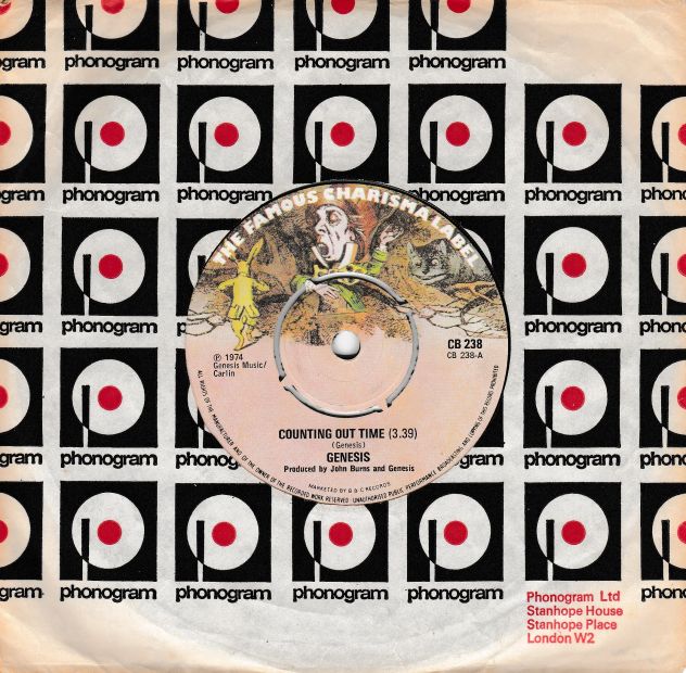 GENESIS - Counting Out Time / Riding The Scree - 7'' / 45 giri 1974 UK Charisma