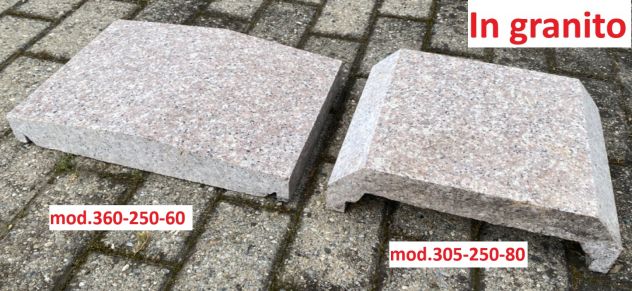 Davanzale soglia copertina coprimuro gradino scala in pietra granito - Foto 9