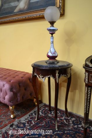 Tavolino gueridon con piano in marmo stile Luigi XV - Foto 3